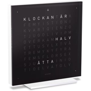 Qlocktwo - Qlocktwo Touch Acrylic, Black Ice Tea, Se - Black Ice Tea - Svart - Klockor