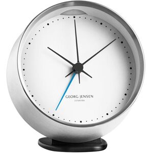 Georg Jensen - Henning Koppel Väckarklocka - Stål/vit - White Dial - Silver - Klockor