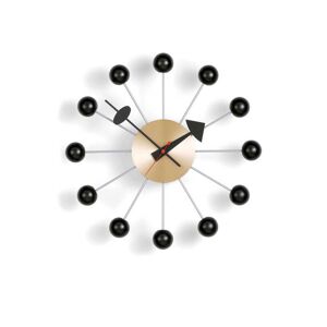 Vitra - Ball Clock Svart/mässing - Black/brass - Svart - Klockor