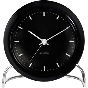 Arne Jacobsen Clocks - Aj City Hall Table Clock - Svart, Vit - Svart - Klockor