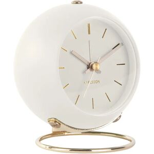 Karlsson KA5833WH väckarklocka Globe White