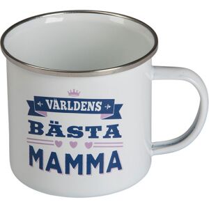 Retro emaljerad plåtmugg Mamma