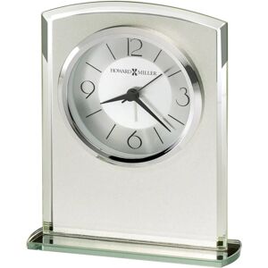 Blue Elephant Glamour Modern & Contemporary Analog Metal Quartz Alarm Tabletop Clock in Glass 15.9 H x 12.7 W x 3.8 D cm