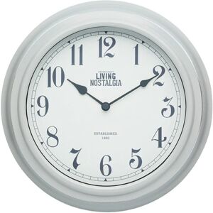 Living Nostalgia Wall Clock - Grey