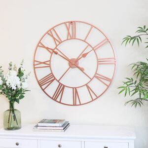 Extra Large Copper Metal Skeleton Clock 100cm x 100cm Material: Metal