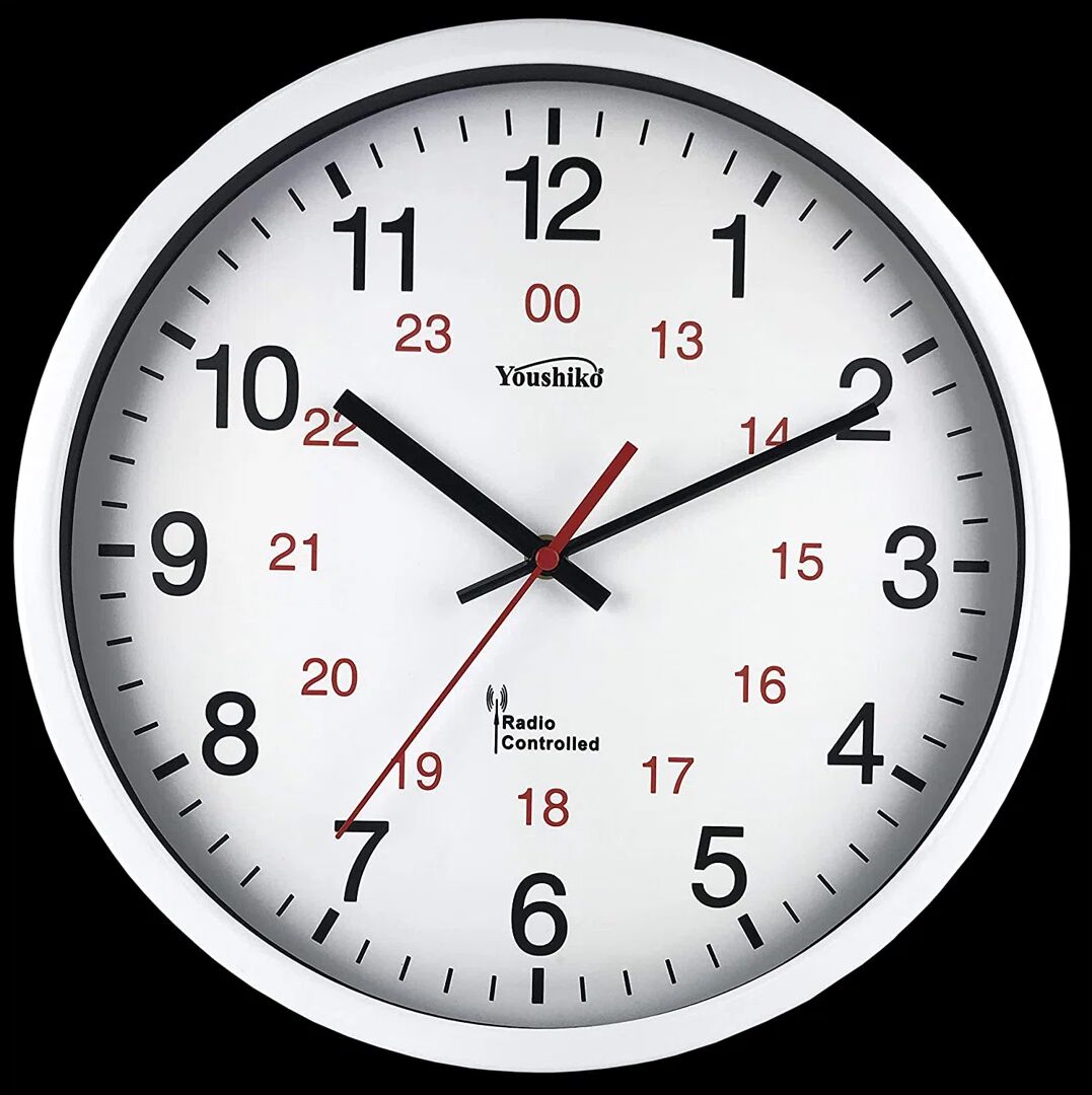 Photos - Wall Clock Youshiko 12"  black/red/white 31.2 H x 31.2 W x 4.29 D cm