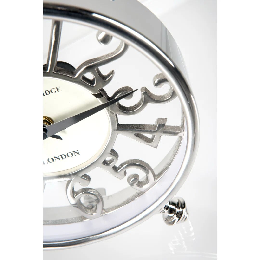 Photos - Radio / Table Clock Marlow Home Co. Table Clock Hadvin gray 25.0 H x 20.0 W x 4.0 D cm