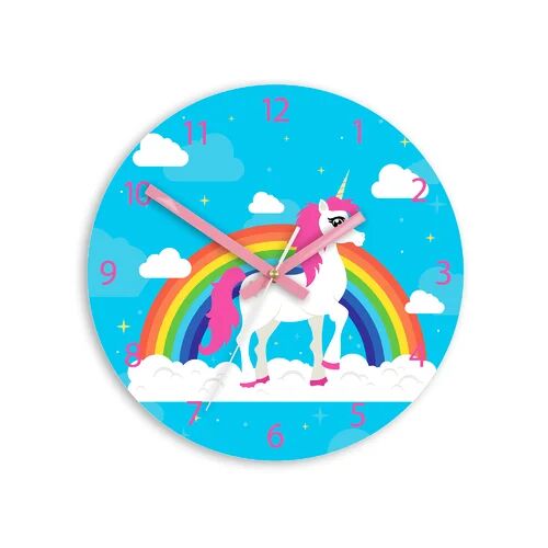 Zoomie Kids Unicorn and Rainbow 30cm Wall Clock Zoomie Kids