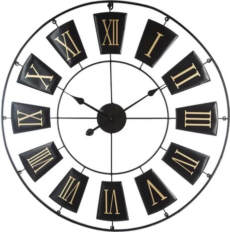 17 Stories Amoban 76cm Wall Clock 17 Stories Colour: Black 102cm H x 76cm W