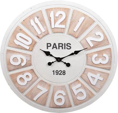 Brambly Cottage Oversized Brycen 80cm Wall Clock Brambly Cottage Colour: Paris Beige 84cm H X 52cm W X 41cm D