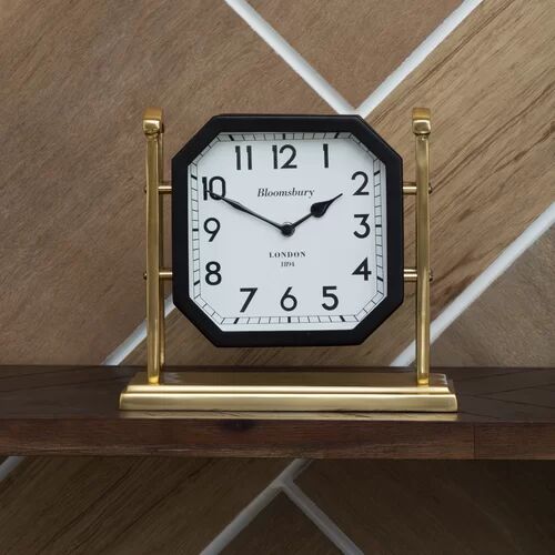 Rosalind Wheeler Mantel Clock Rosalind Wheeler Size: 30cm H x 28cm W x 10cm D  - Size: 80cm H X 44cm W X 40cm D