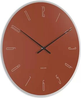 Karlsson Mirror 40cm Silent Wall Clock Karlsson Colour: Brown