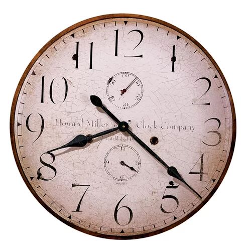 Howard Miller Moment in Time Original III Silent Wall Clock Howard Miller Size: 63.5cm H x 63.5cm W x 4.45cm D  - Size: 152cm H X 152cm W X 7cm D