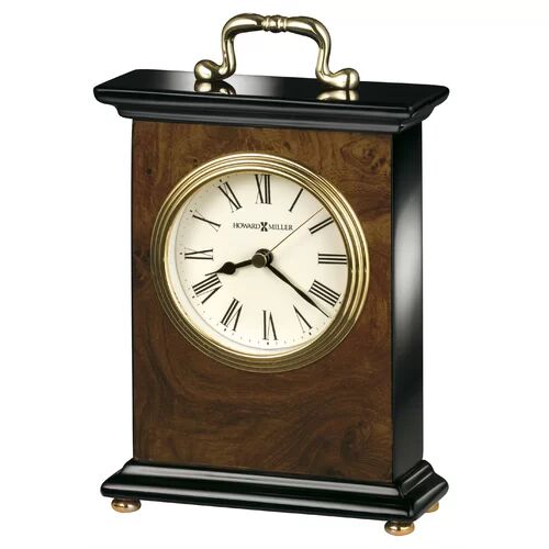 Howard Miller Berkley Traditional Analog Quartz Tabletop Clock in Brown Howard Miller  - Size: 26cm H X 26cm W X 4cm D