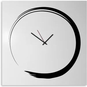 Brayden Studio Japan Style Enso Wall Clock Brayden Studio Colour: White/Black Medium