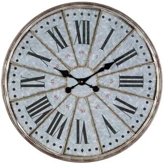 Borough Wharf Oversized Craft 60cm Wall Clock Borough Wharf  - Size: 13cm H X 30cm W X 11cm D