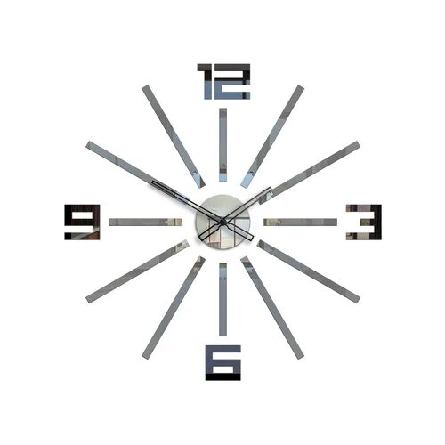 Zipcode Design Burdett Oversized 65cm Wall Clock Zipcode Design Colour: Grey/Black Small