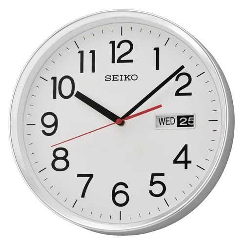 Seiko 30.3cm Wall Clock Seiko Clocks  - Size: 44cm H X 40cm W X 9cm D