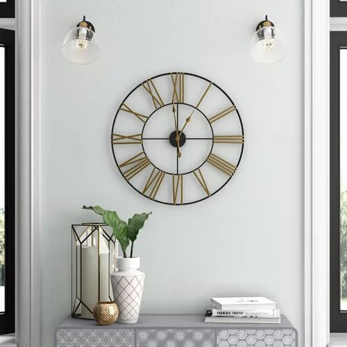 Mercury Oversized Drolet 73cm Wall Clock Mercury Row  - Size: Mini