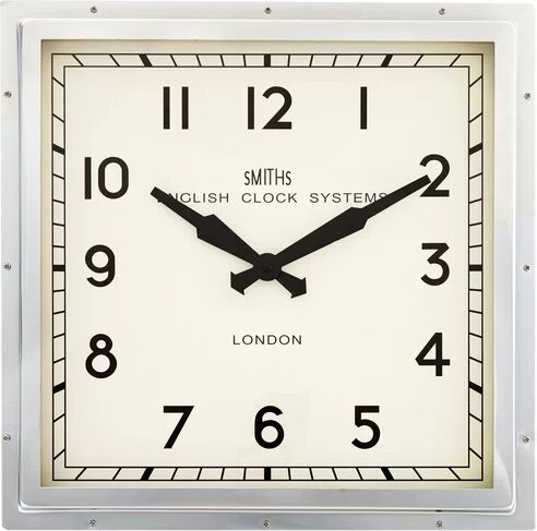 Roger Lascelles Clocks Smiths 41cm English Wall Clock Roger Lascelles Clocks Finish: Silver  - Size: 15cm H X 22cm W X 22cm D