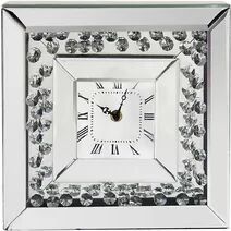 Rosdorf Park Free Standing Floating Crystal Clock Rosdorf Park  - Size: 31cm H