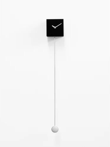 Ebern Designs Kingon XXL Wall Clock Ebern Designs Colour: Black  - Size: 4cm H X 18cm W X 18cm D