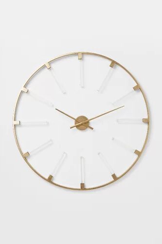 KARE Design Visible Sticks XXL Wall Clock KARE Design Size: Medium, Colour: Gold  - Size: 100cm H X 100cm W X 6cm D