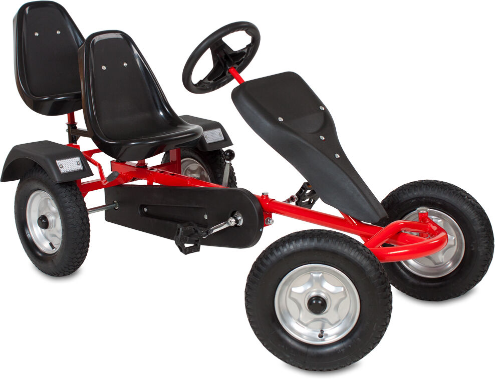 tectake Go-Kart 2-Sitzer - rot