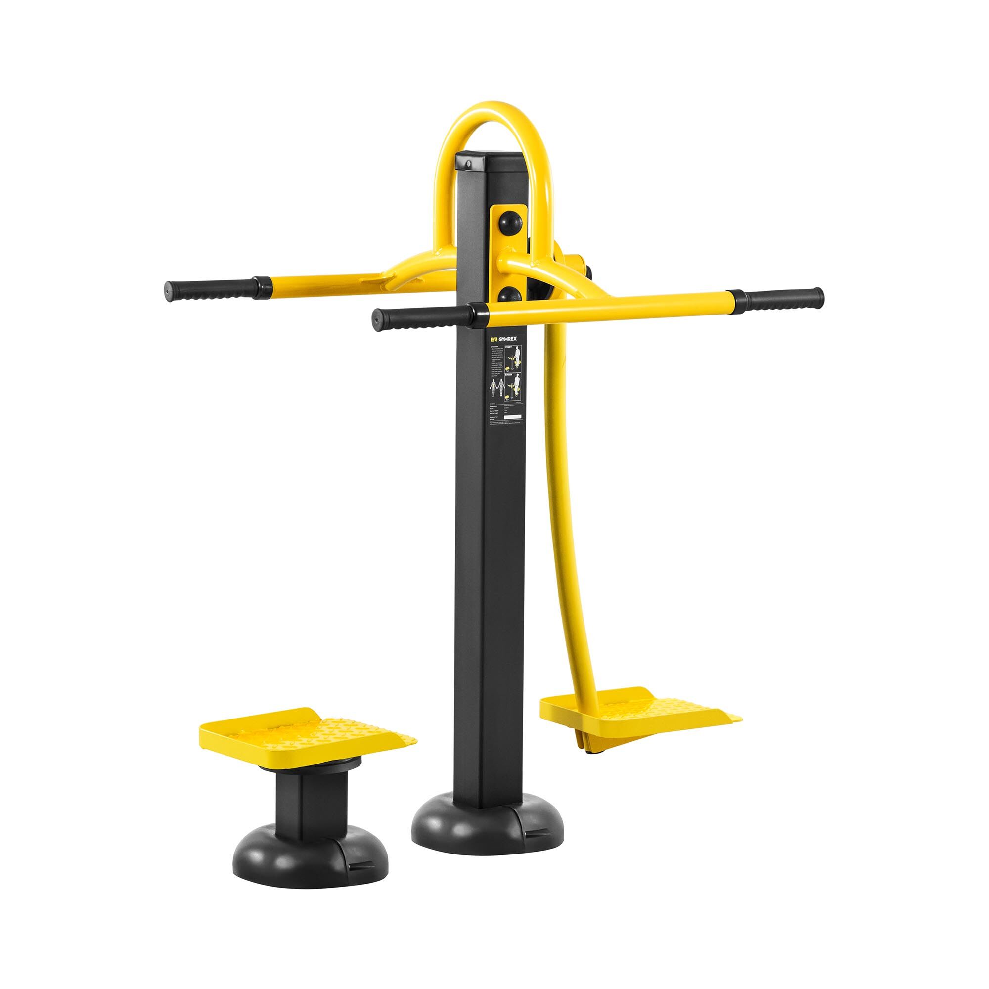 Gymrex Outdoor Fitnessgerät Twister und Pendel - bis 130 kg - Stahl