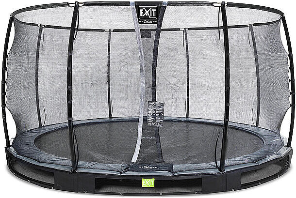 Auf Lager EXIT TOYS Elegant Premium Inground-Trampolin 427cm mit Deluxe Sicherheitsnetz 8719874705158 transparent EG