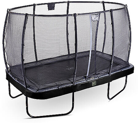 Auf Lager EXIT TOYS Elegant Premium Trampolin 244x427cm mit Deluxe Sicherheitsnetz 8719743252394 transparent EG