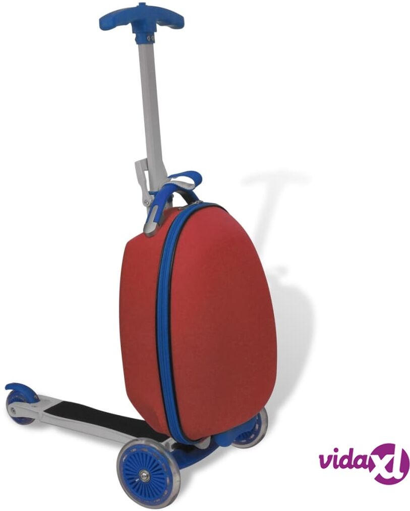 vidaXL Scooter with Trolley Case for Children Red