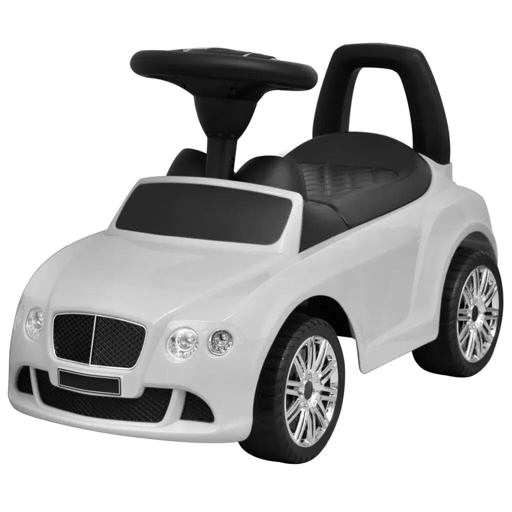 vidaXL Voiture à pousser par pied pour enfants Bentley Blanc