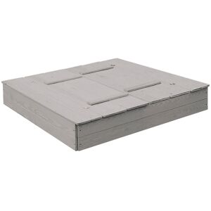 roba® Sandkasten, aufklappbar zu 2 Bänken, HxBxT: 21,5 x 127 x 123,5 cm grau