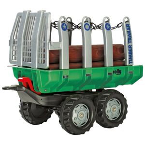 Rolly Toys Kinderfahrzeug-Anhänger »Timber Trailer«, für Trettraktoren grün