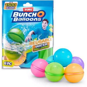 Zuru - Bunch O Balloons Wiederverwendbare Wasserballons, 6 Stück, Multicolor