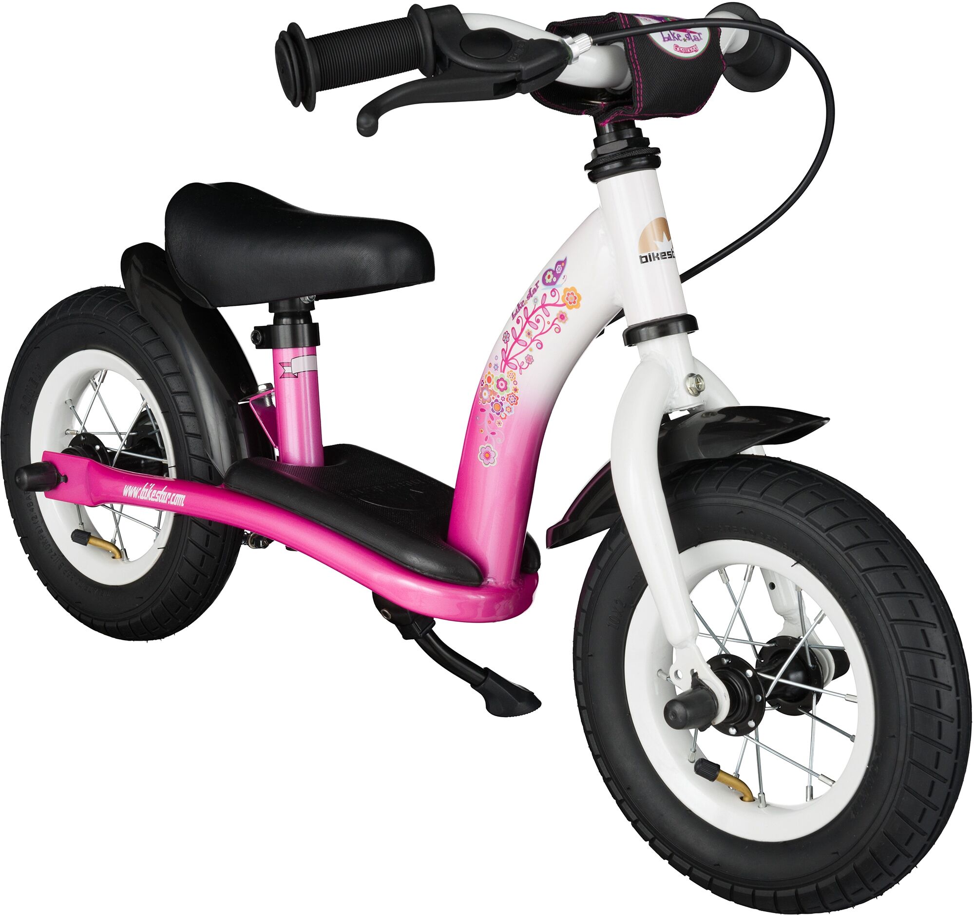 Bikestar Laufrad »BIKESTAR Kinderlaufrad Classic ab 2 Jahre mit Bremse« Floral Pink