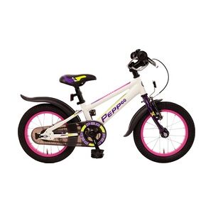 Bachtenkirch Kinderfahrrad Pepp 14 Zoll weiß violett mit Rücktritt