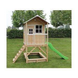 EXIT TOYS Exit Holz Spielhaus Loft 500   Natur   255x328x255 cm