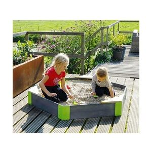 EXIT TOYS Exit Holz Sandkasten Aksent M   Grau   160x140x21 cm