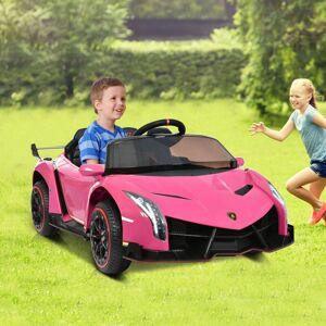 Okwish - Elektroauto für Kinder, 2 Motoren, Bluetooth, Doppeltüren, LED-Leuchten, 3 Geschwindigkeiten, MP3-Musik, geeignet für Kinder ab 3 Jahren,