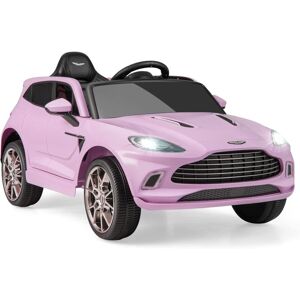 GOPLUS 12V Kinder Elektroauto Aston Martin dbx, Kinderfahrzeug mit Ferbedienung, Hupe, Musik, Schweinwerfer & Rücklicht, Kinderauto mit Slow-Start-Funktion