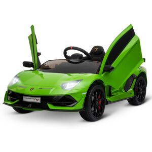 HOMCOM Elektroauto für Kinder Lamborghini svj lizenziert Kinderfahrzeug Kinderauto für 3-8 Jahre mit Fernsteuerung 2 x 550 Motoren MP3/USB Licht Musik