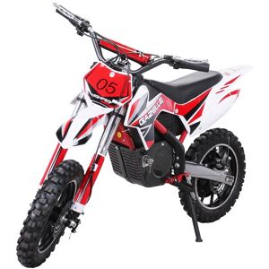 Actionbikes Motors Kinder Mini Elektro Crossbike Gazelle 500 Watt verstärkte Gabel (Rot)