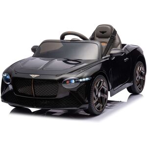 Kikkaboo Kinder Elektroauto Bentley Bacalar EVA-Reifen Gurt, MP3, USB, 2 Motoren schwarz