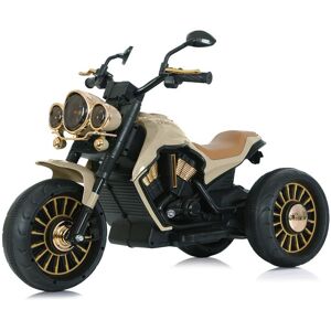 Chipolino Kinder Elektromotorrad Enduro Licht, Musik, 2 Motoren, bis 3 km/h beige