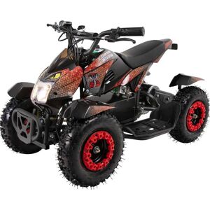 Actionbikes Motors Elektro-Kinderquad Cobra, 800 Watt, bis 30 km/h, ab 5 Jahren, Federung, 3x 12V-Akku, Scheibenbremsen (Rot/Schwarz)