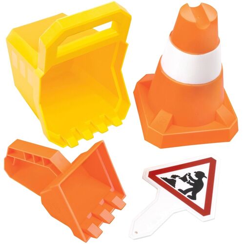 Hape Sandspielzeug-Set Baustelle mehrfarbig