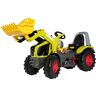 Tretfahrzeug ROLLY TOYS "Premium Claas Axion 960" Tretfahrzeuge grün Kinder Kettcar Tretfahrzeug Kindertraktor mit Lader und Bremse