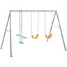 Schaukelkombination INTEX "SWING AND GLIDE THREE FEATURE SET" Schaukeln grau Kinder Schaukel Wippen